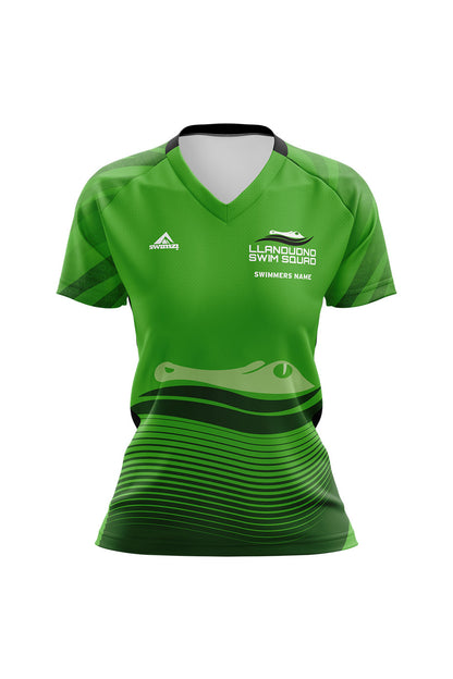 Llandudno Swim Squad Kids Female Club Shirt - V-Neck image 0