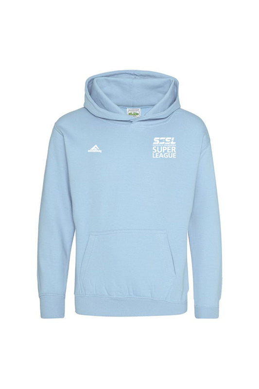 Schools Swimming Super League Adult Unisex SSSL Cotton Pullover Hoodie - Sky Blue image 0