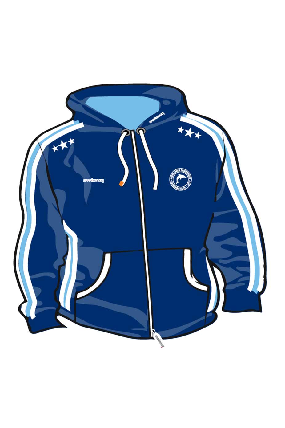 South Lincs SC Adult Unisex Sweat Zipped Hoodie image 0