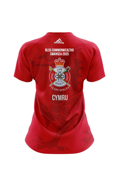 RLSS Wales Lifesaving Team Adult Female Club Shirt - V-Neck image 1