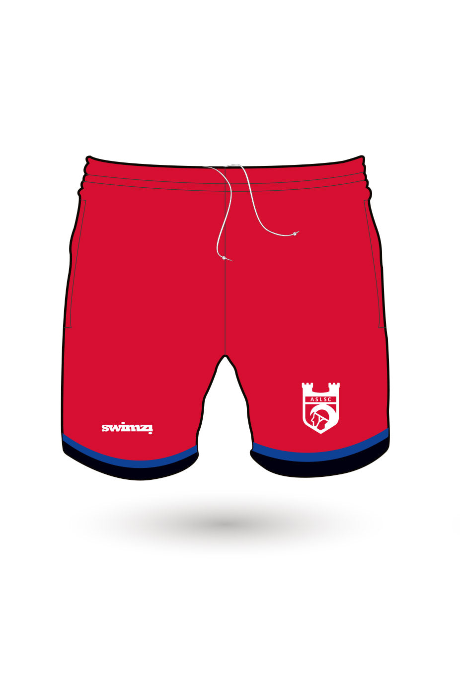 Aberystwyth Surf Lifesaving Club Adult Polyester Sport Shorts image 0