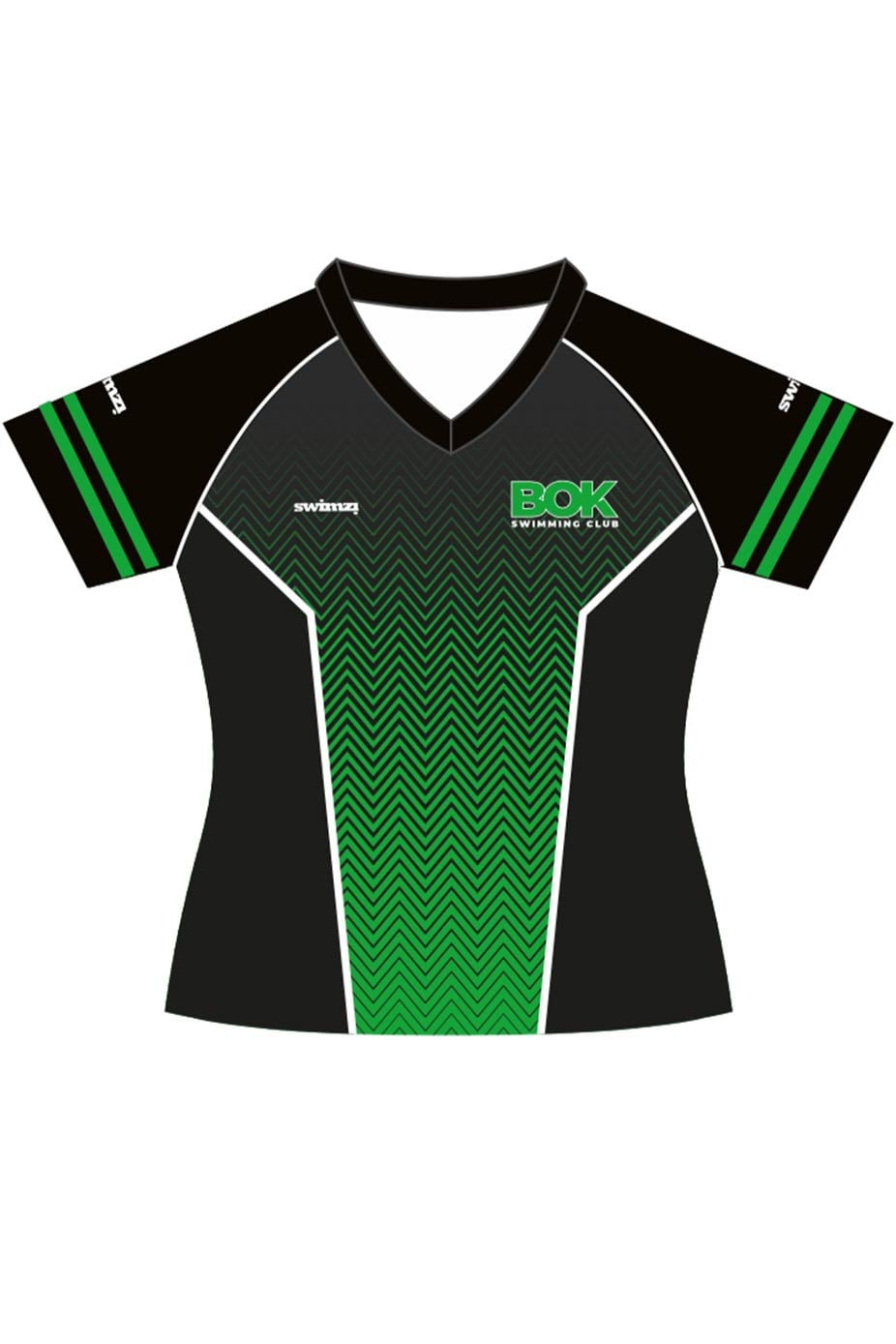 Borough of Kirklees SC Adult Swimzi Female Polyester Club Shirt - V-Neck image 0
