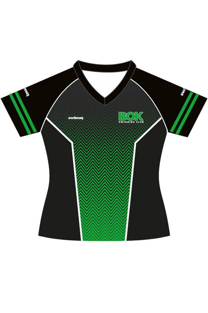 Borough of Kirklees SC Adult Swimzi Female Polyester Club Shirt - V-Neck image 0