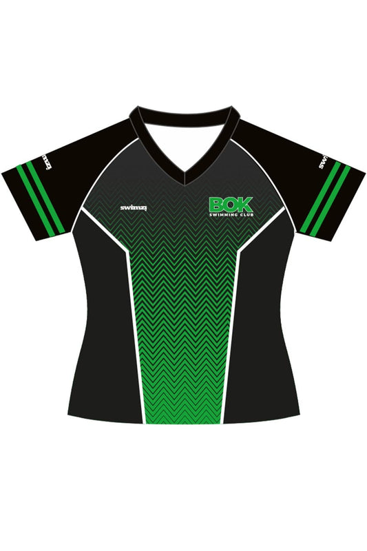 Borough of Kirklees SC Adult Swimzi Female Polyester Club Shirt - V-Neck image 0
