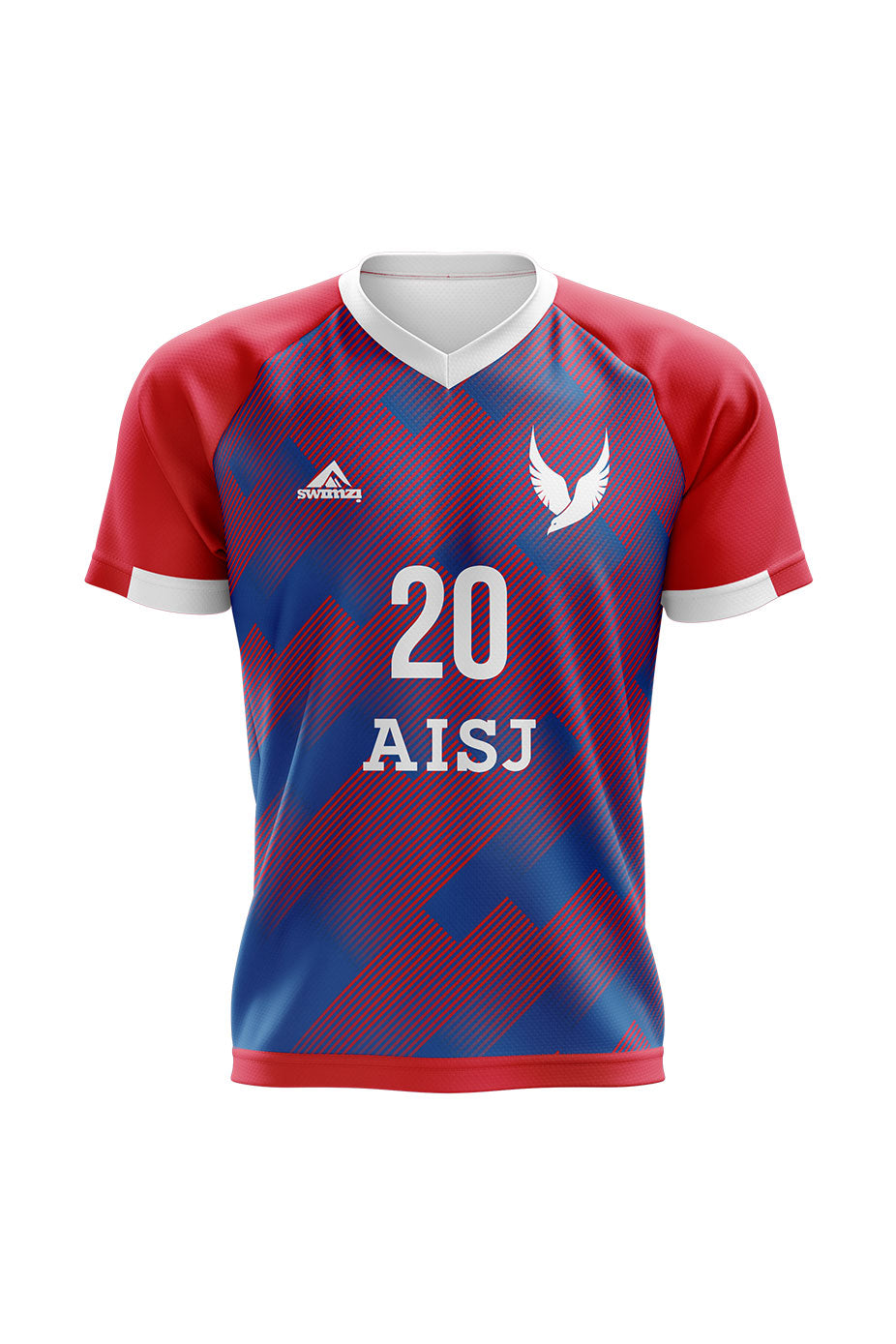 American International School of Jeddah Adult Unisex Soccer Home Club Shirt - V-Neck image 0