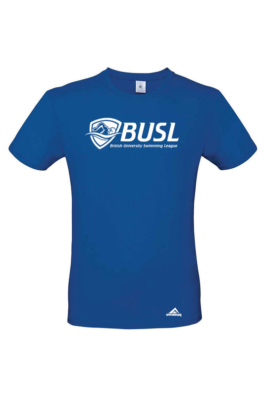 British University Swimming League Adult Unisex Cotton Shirt - Crew Neck - Royal image 0