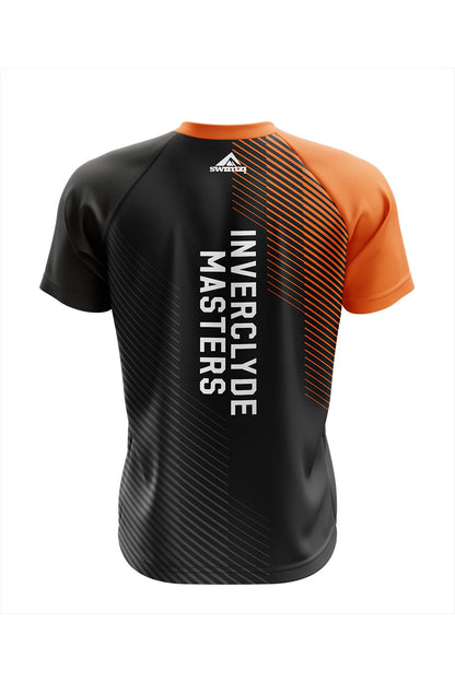 Inverclyde Masters SC Adult Unisex Club Shirt - V-Neck - Black image 1