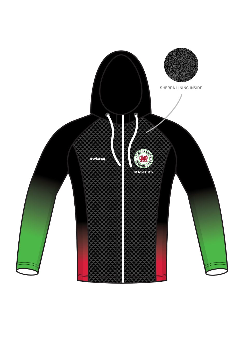 Chirk SC Adult Unisex Masters Winter Zipped Performance Hoodie image 0