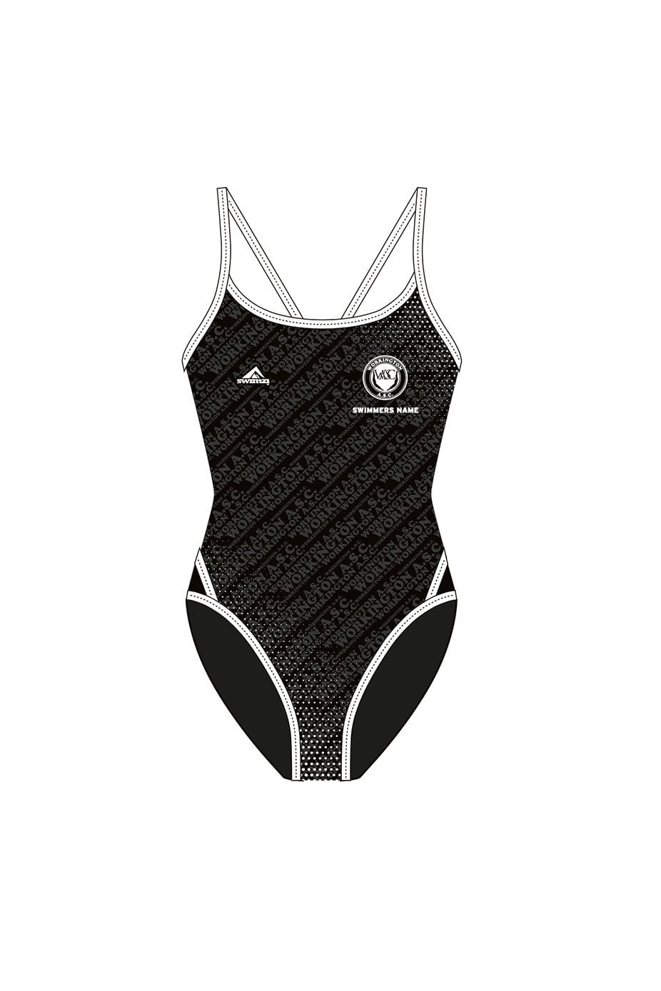 Workington ASC Kids Female Thinstrap Swimsuit OPT2 image 0