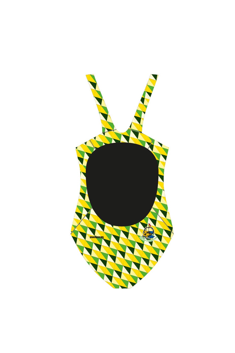 Rest Bay Lifeguards SC Adult Female Broadstrap Swimsuit - Green image 1