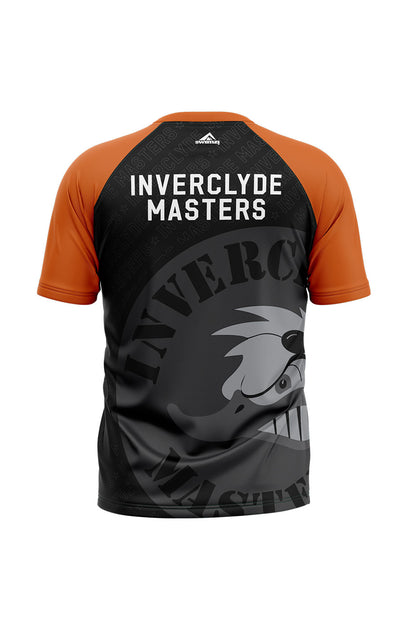 Inverclyde Masters SC Adult Unisex Club Shirt - Crew Neck - Black image 1