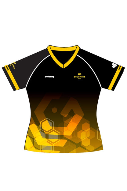 Truro City SC Kids Female Polyester Club Shirt - V-Neck image 0