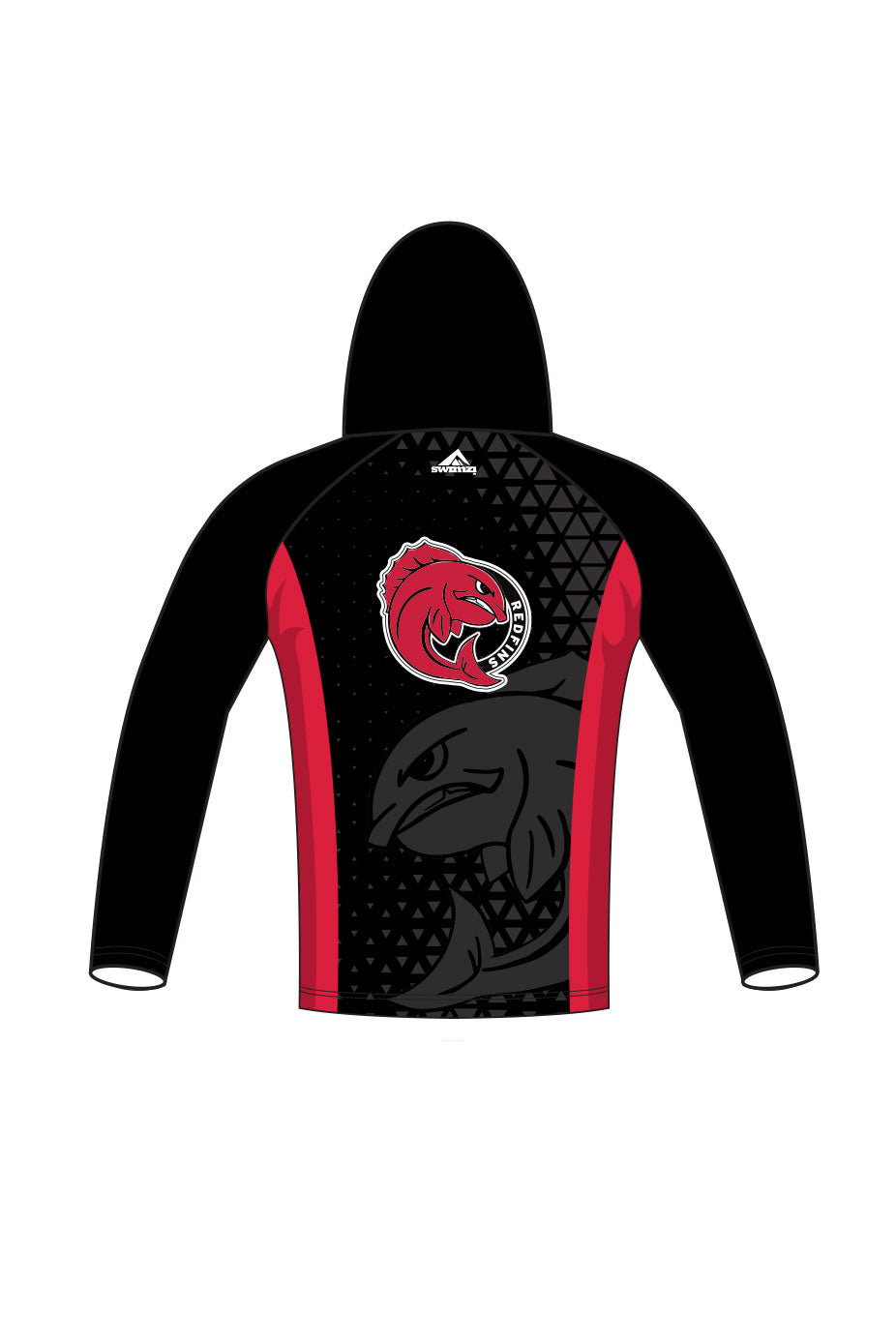 Glen Innes Redfins Swimming Club Adult Unisex Zipped Performance Hoodie image 1