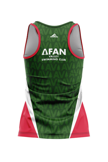 Afan Valley SC Adult Female Sports Vest - Green image 1