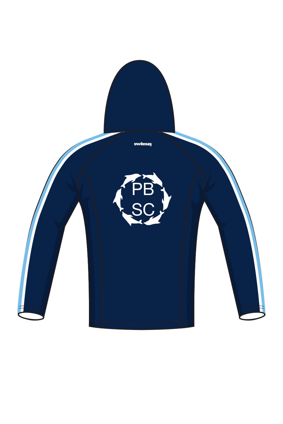 Potters Bar SC Adult Unisex Zipped Performance Hoodie image 1