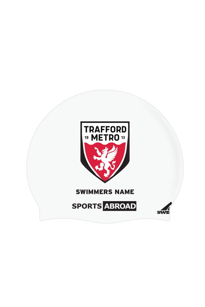 Children's Club Swim Cap - Silicone - White image 0