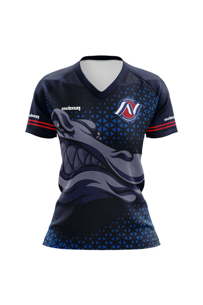 Northgate Swimming Club Kids Female Club Shirt - V-Neck image 0