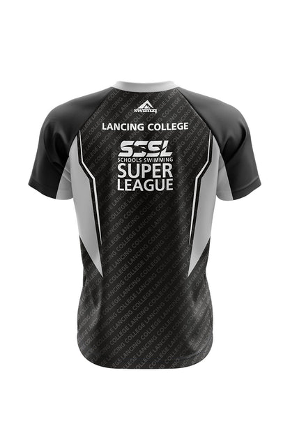 Schools Swimming Super League Adult Unisex Lancing College Club Shirt - V-Neck image 1