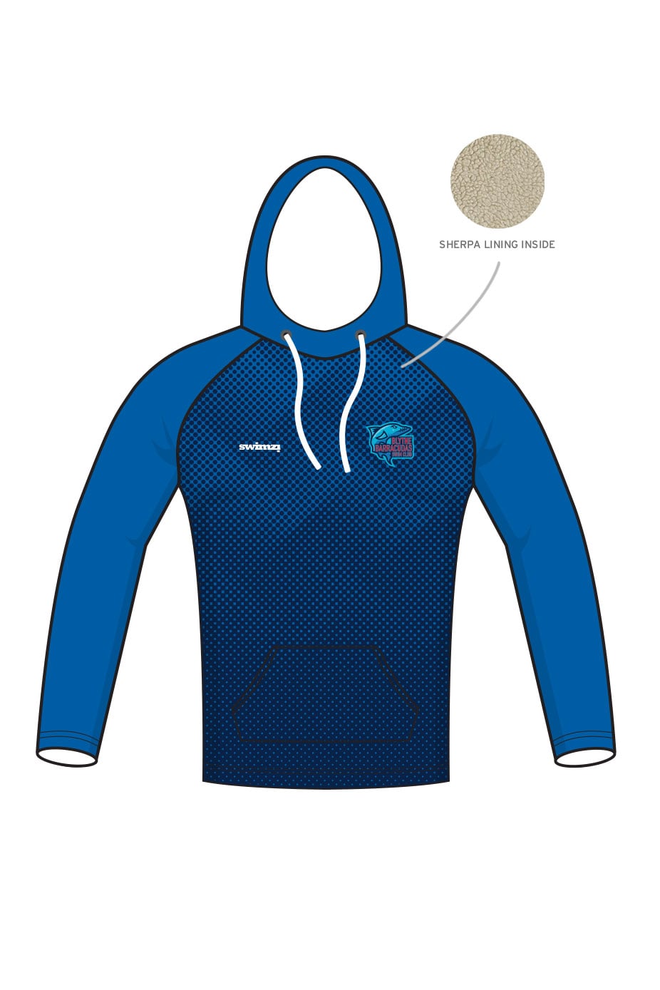 Blythe Barracudas SC Adult Unisex Winter Pullover Performance Hoodie image 0