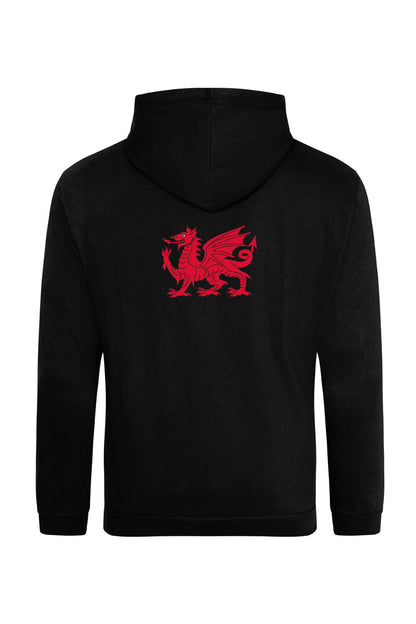 Chirk SC Adult Unisex Cotton Pullover Hoodie - Black image 1