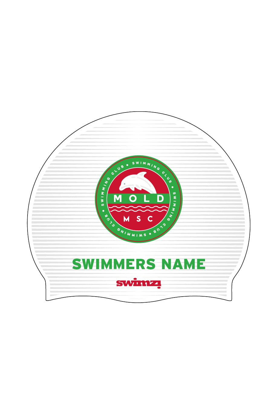 Unisex Club Swim Cap - Silicone Suede - White image 0