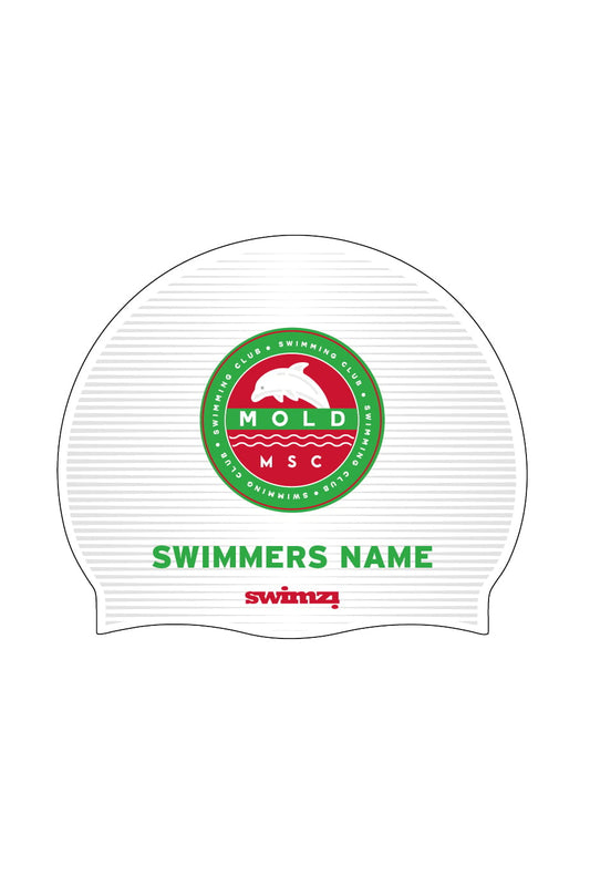 Unisex Club Swim Cap - Silicone Suede - White image 0