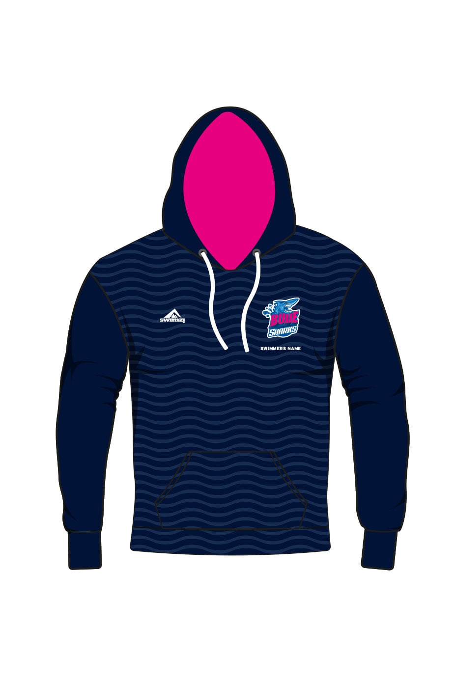 Bude Sharks Adult Unisex Pullover Performance Hoodie image 0
