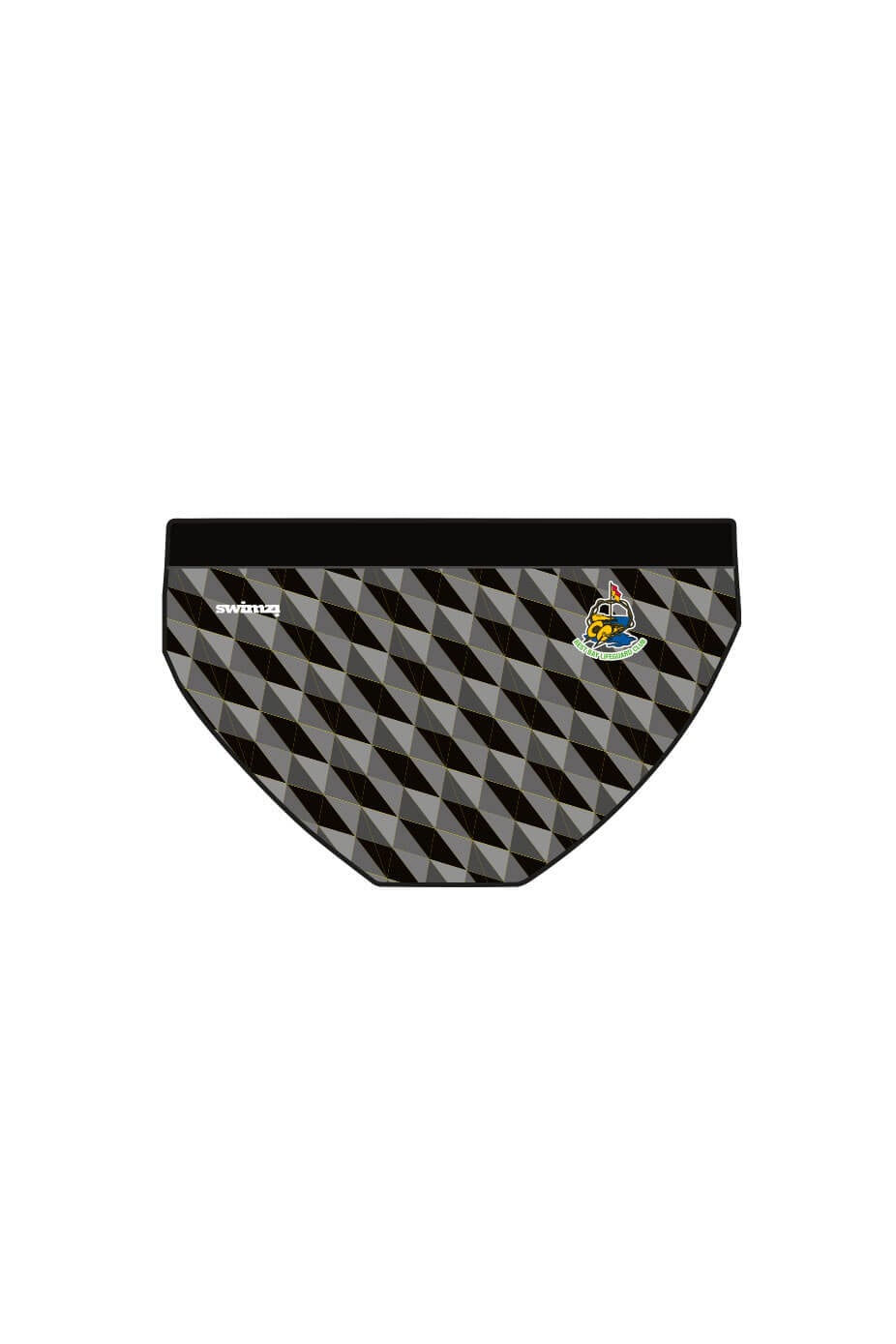 Rest Bay Lifeguards SC Adult Male Swim Trunks - Black image 1