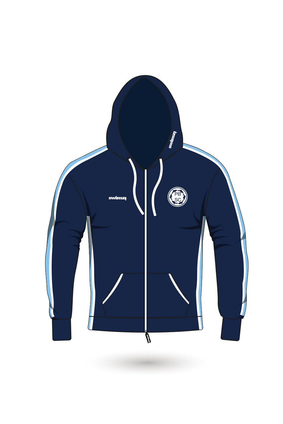 Potters Bar SC Adult Unisex Sweat Zipped Hoodie image 0