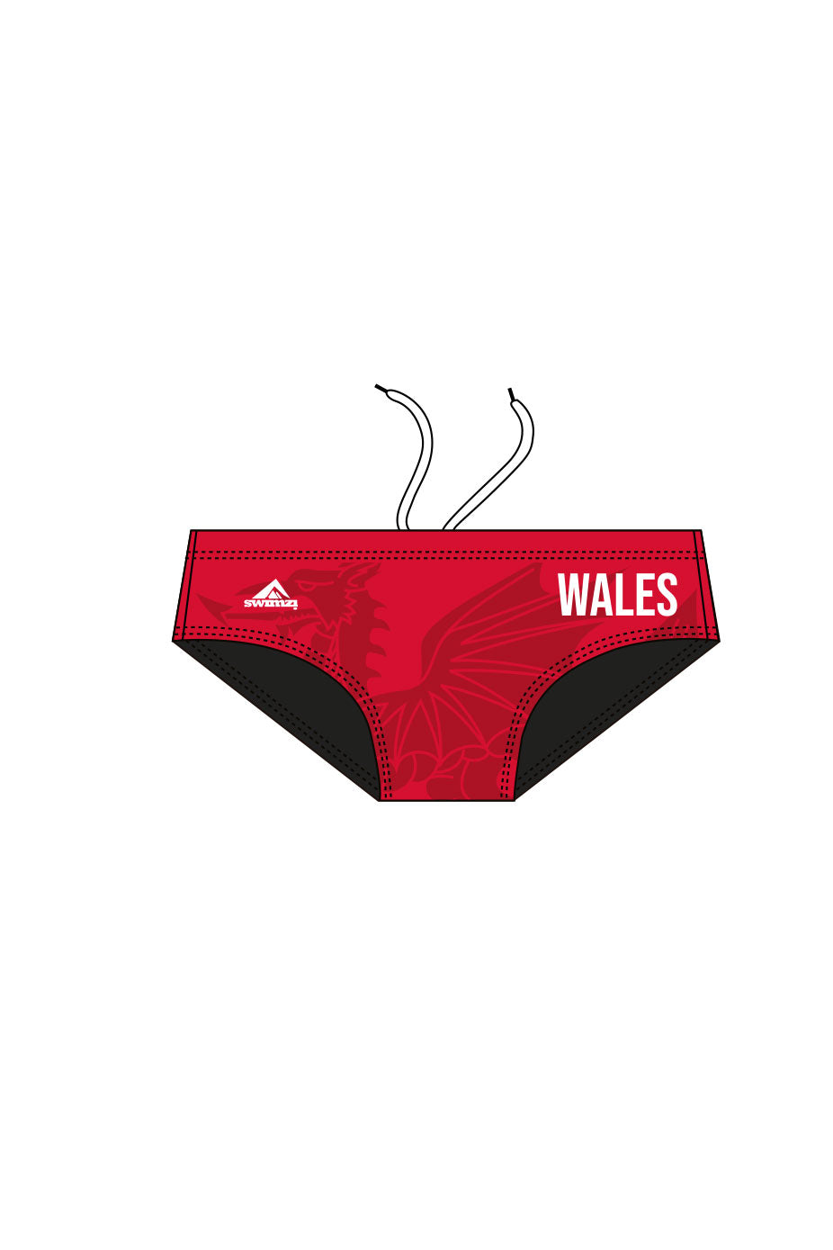 RLSS Wales Lifesaving Team Adult Male Swim Trunks image 0