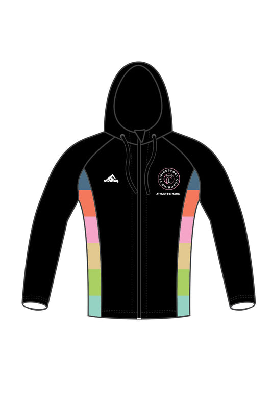 Tribirdsport Coaching Adult Unisex Zipped Performance Hoodie - Black image 0
