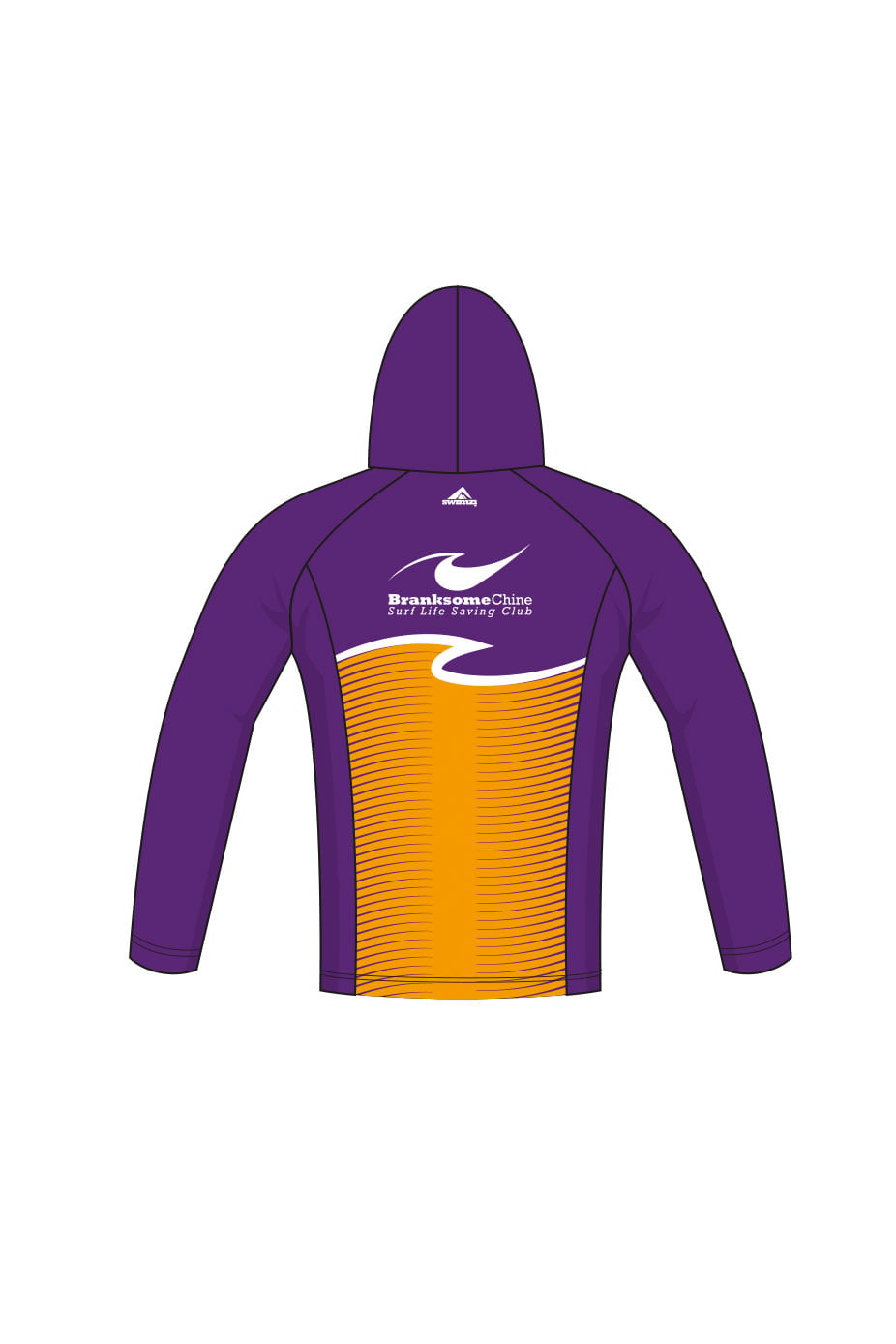 Branksome Chine Surf Life Saving Club Adult Unisex Zipped Performance Hoodie image 1
