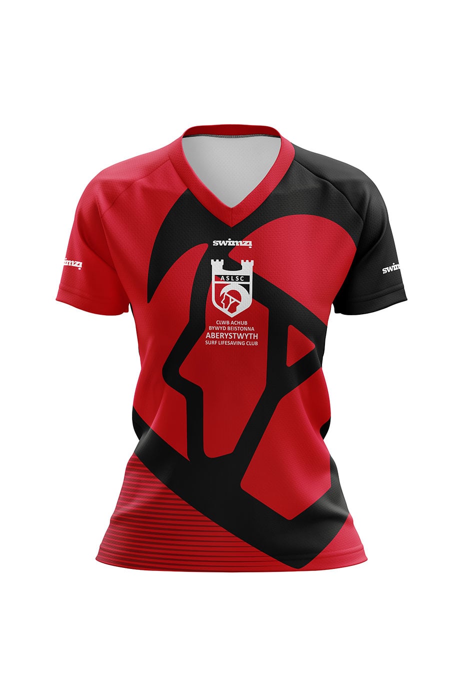 Aberystwyth Surf Lifesaving Club Adult Female Polyester Club Shirt - V-Neck image 0