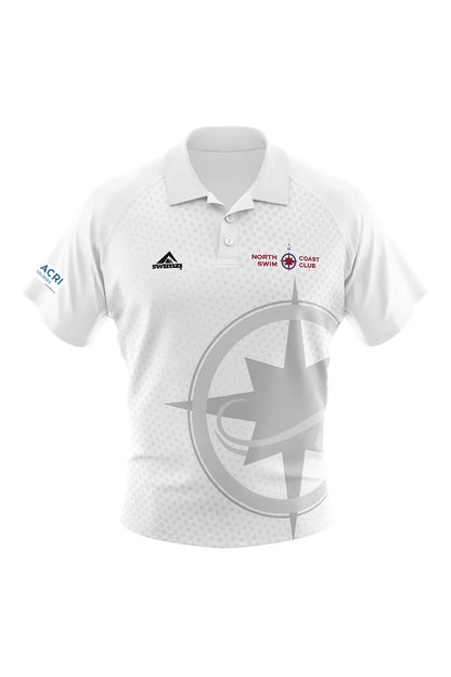 North Coast Swim Club Adult Unisex Supporters Shirt - Polo Neck - White image 0