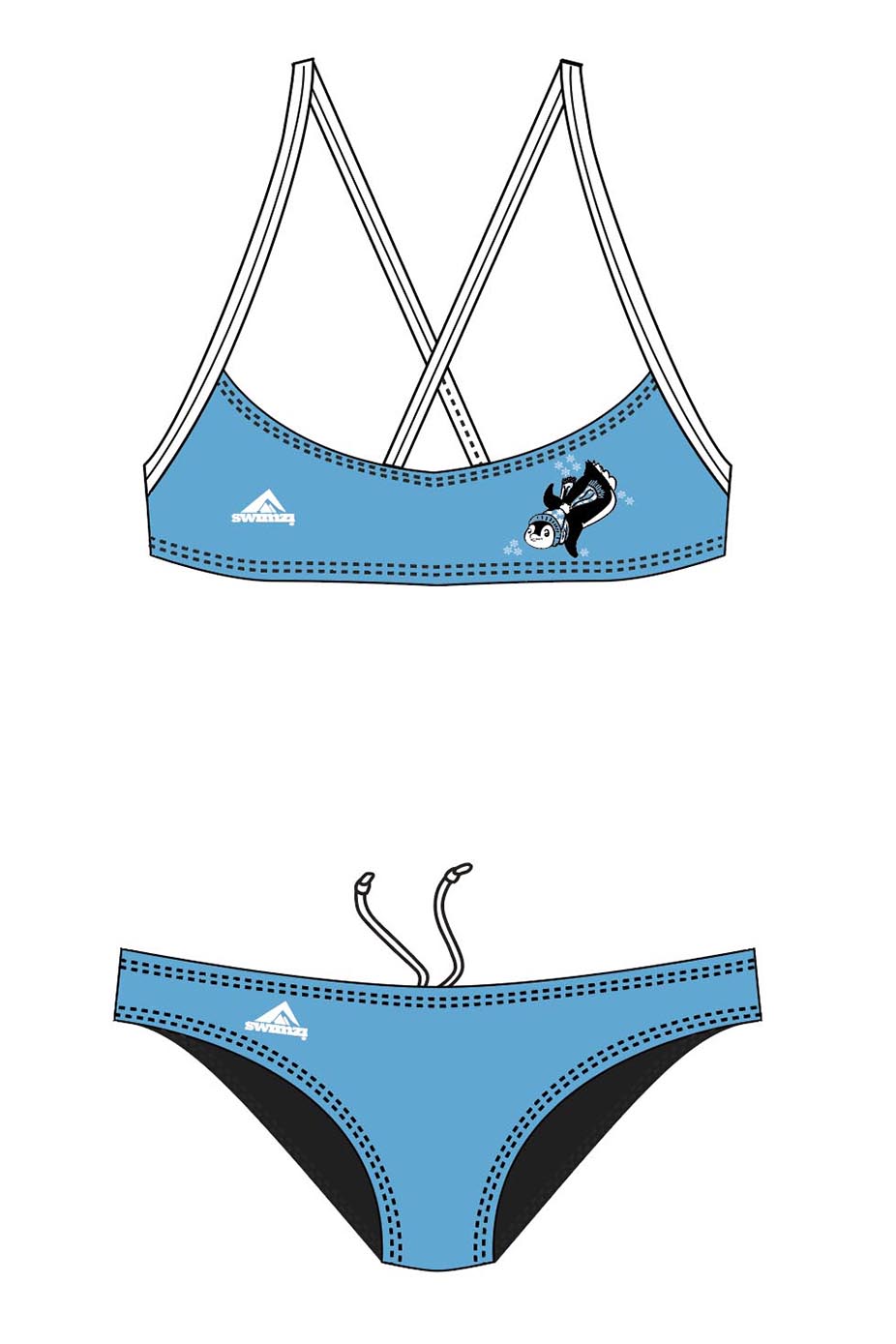Polar Bear Challenge Adult Female Penguin Bikini image 0