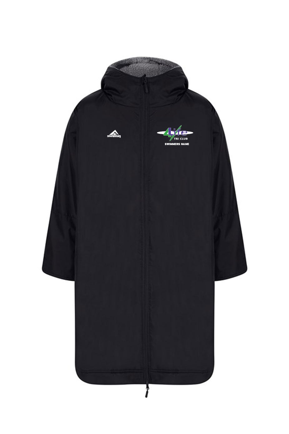 4 Life TC Kids Unisex Swimzi Team Robe - Black image 0