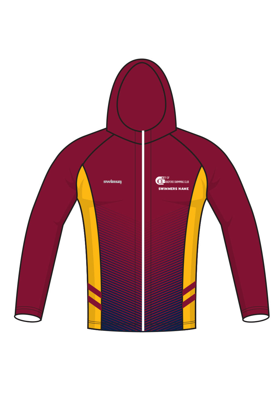 City of Bradford SC Adult Unisex Zipped Performance Hoodie image 0