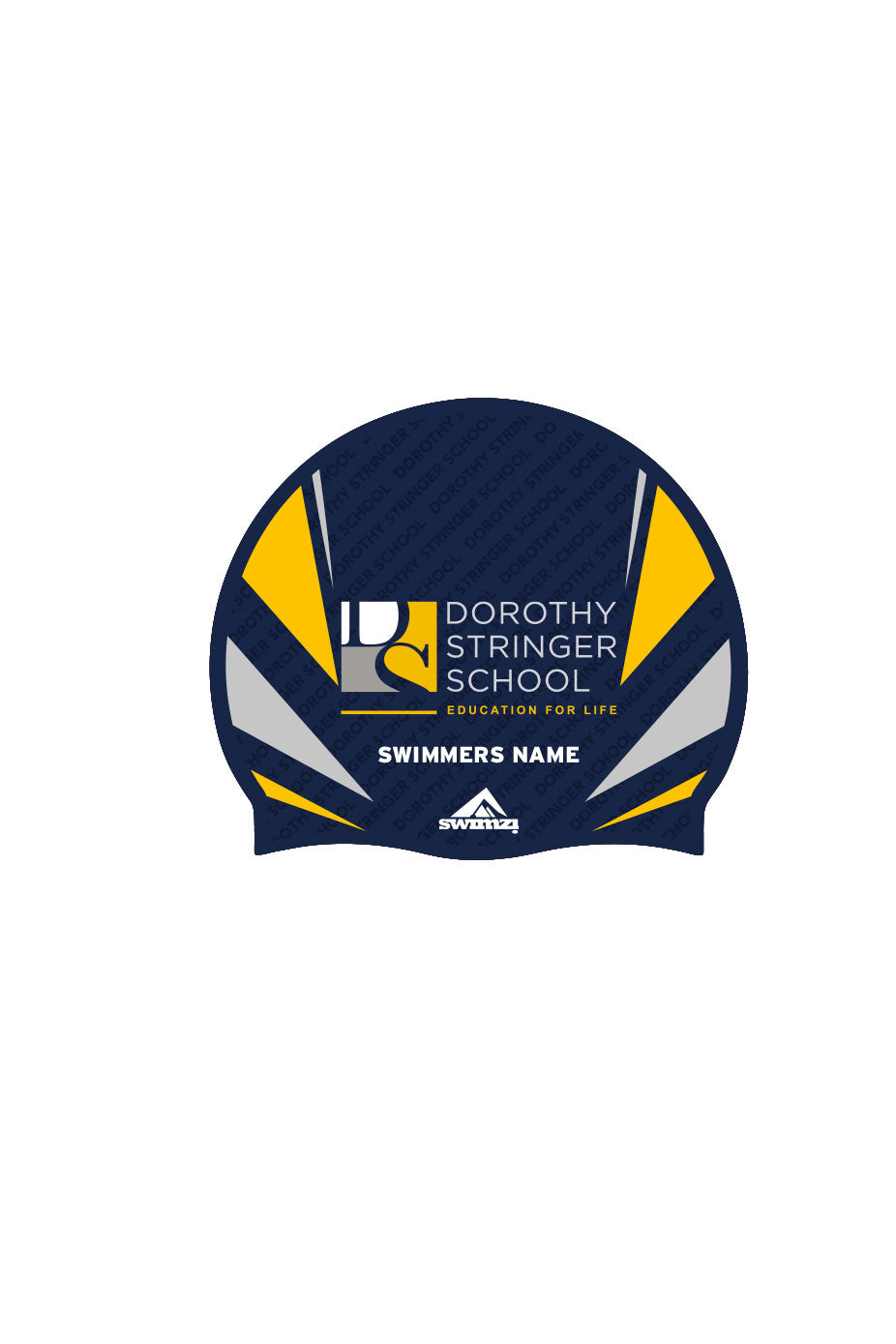 Unisex Dorothy Stringer School Swim Cap - Silicone Suede image 0