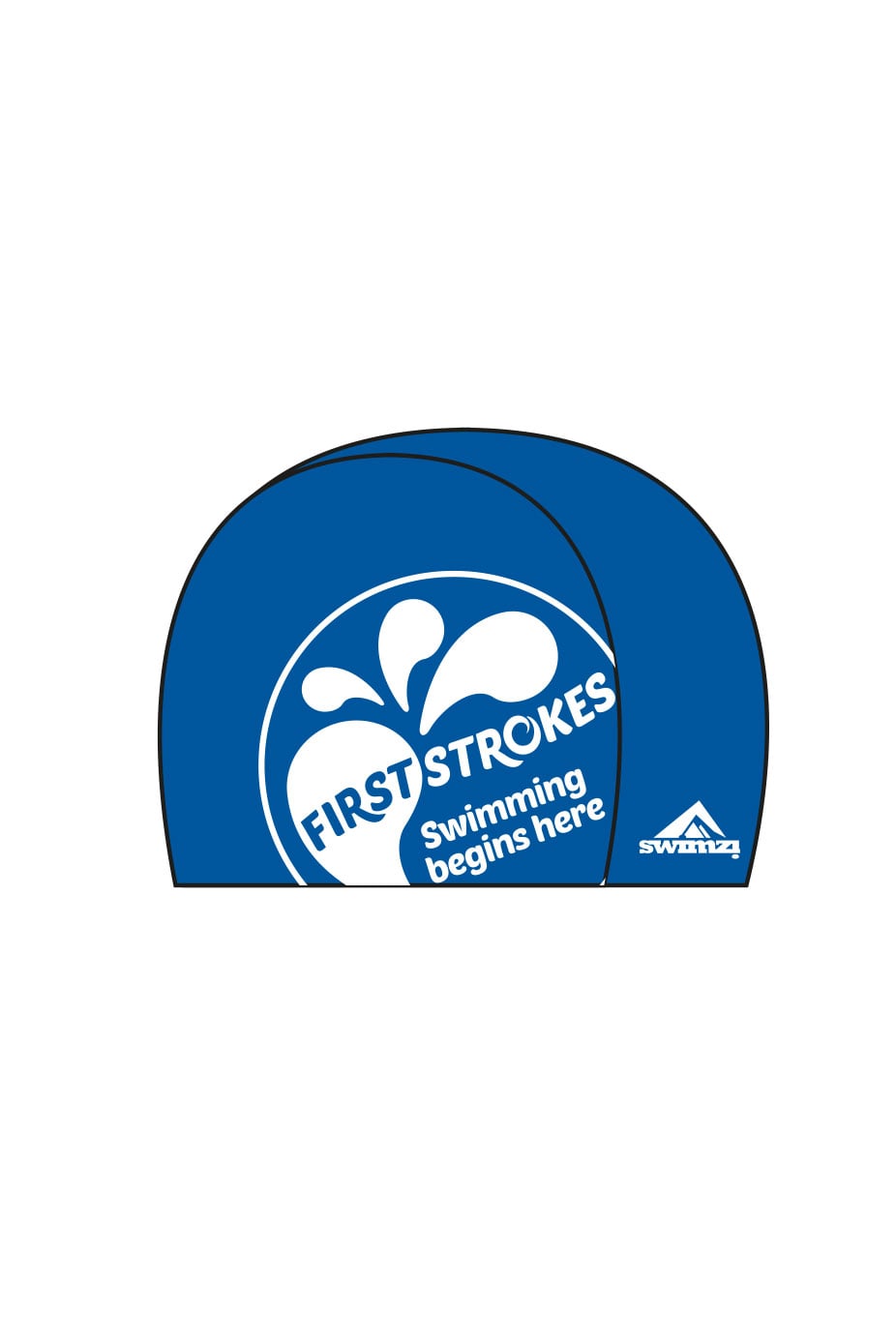 Unisex Junior Swim Cap - Cotton - Blue image 0