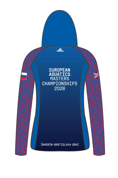 British Masters Swimming Adult Female Zipped Performance Hoodie - Navy image 1