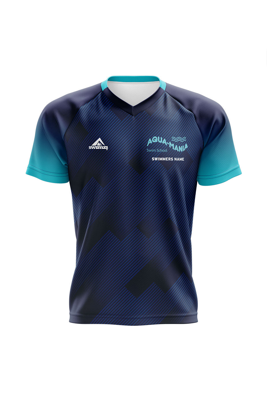 Aqua-Mania Swim School Adult Unisex Club Shirt - V-Neck image 0