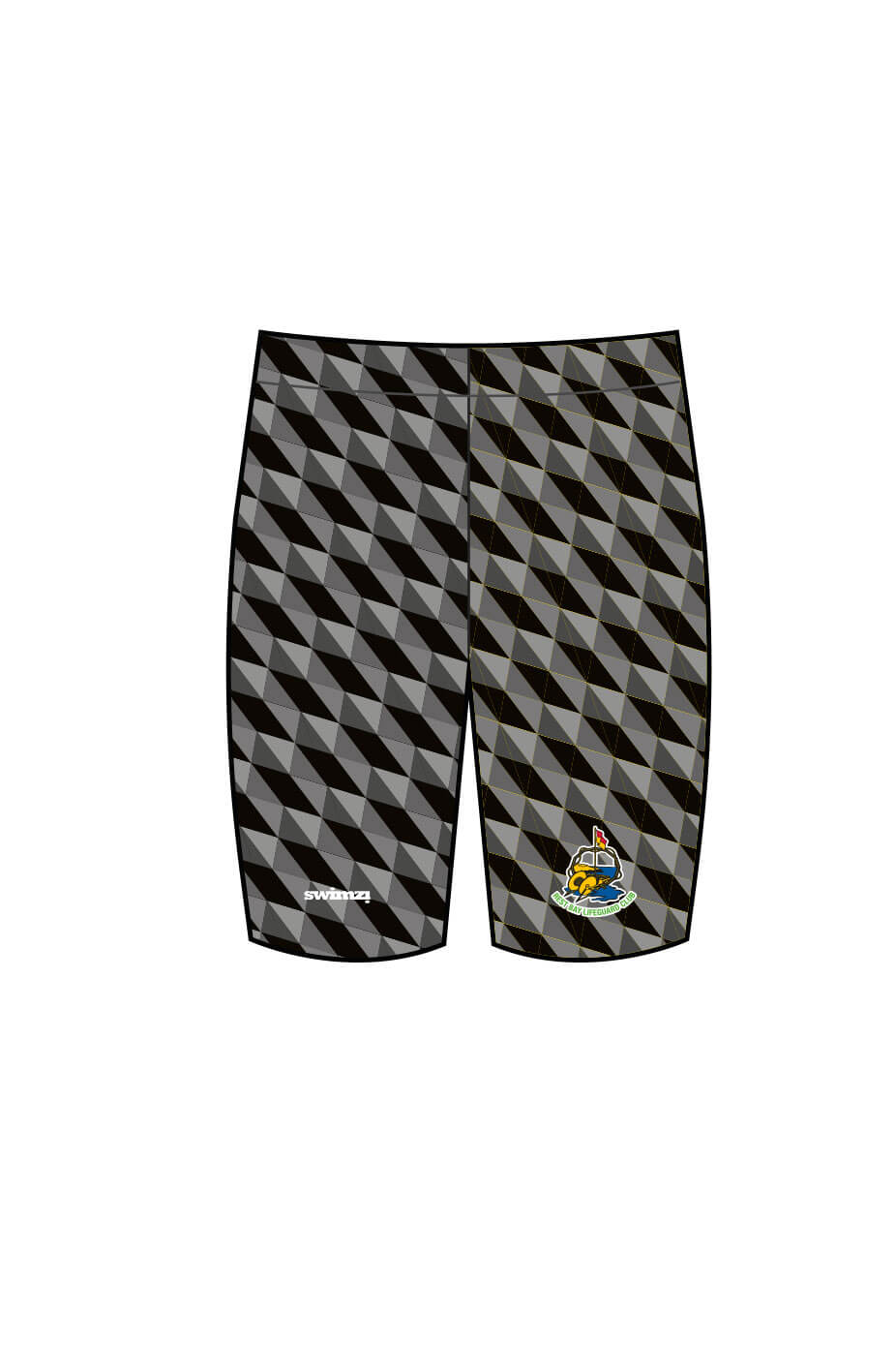 Rest Bay Lifeguards SC Adult Male Jammers - Black image 0