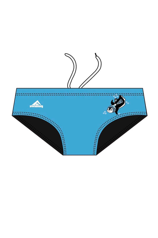 Polar Bear Challenge Adult Male Penguin 8cm Trunks - Blue image 0