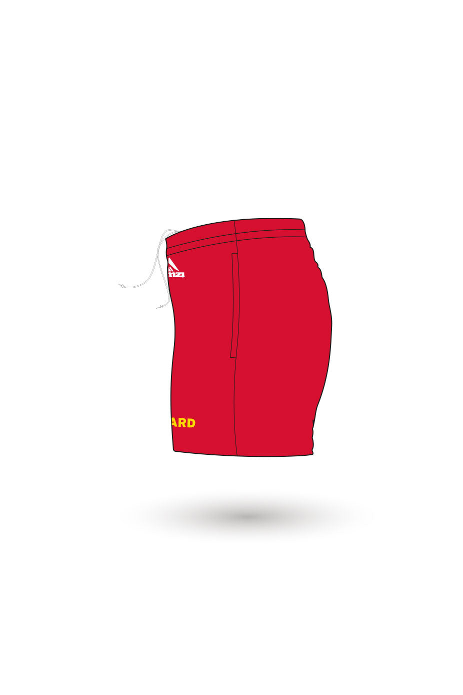 Dawlish Warren LSC Adult Female Lifeguard Sports Shorts image 1