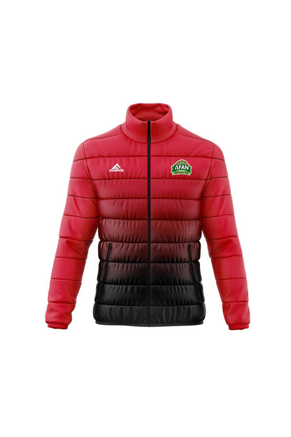 Afan Valley SC Adult Female Padded Jacket - Red/Black image 0