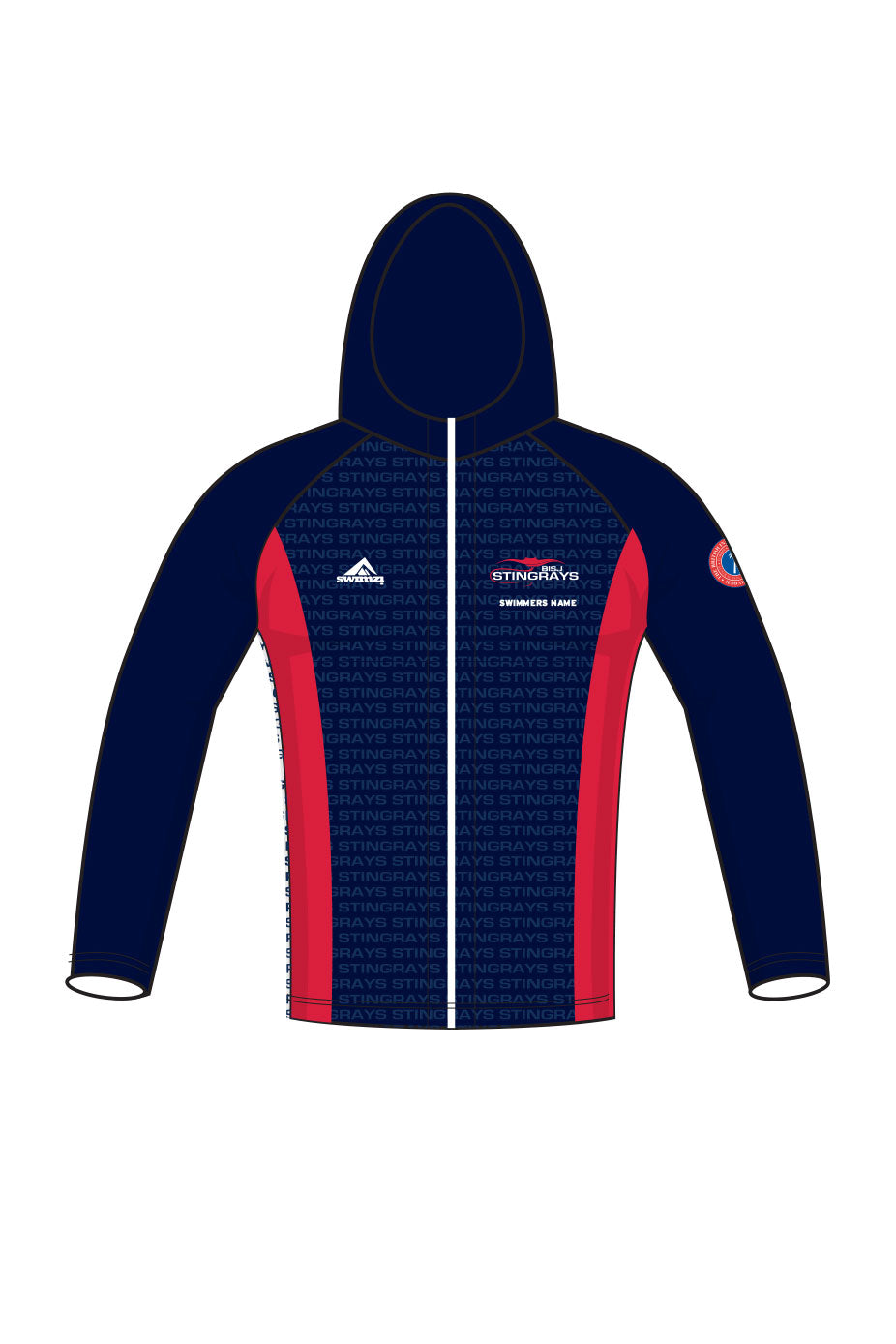 The British International School of Jeddah Stingrays Adult Unisex Zipped Performance Hoodie image 0