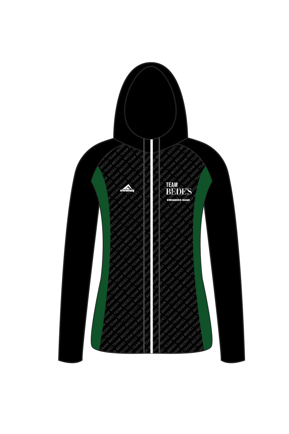 Schools Swimming Super League Adult Female Team Bede's Zipped Performance Hoodie image 0