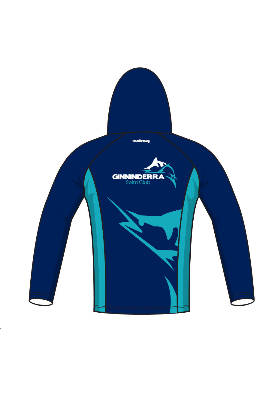 Ginninderra Swim Club Adult Unisex Zipped Performance Hoodie image 1