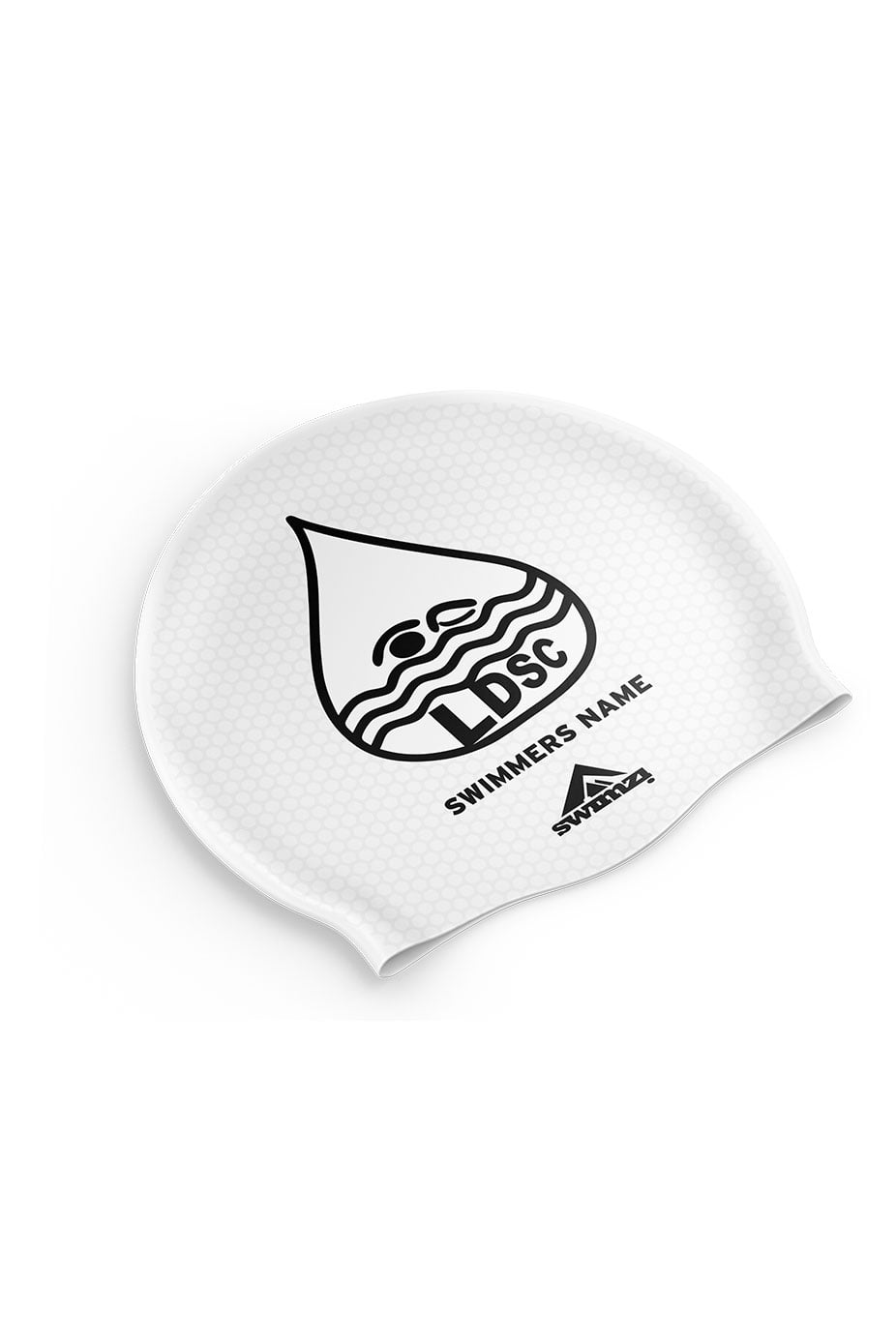 Unisex Club Swim Cap - Silicone Suede - White image 0