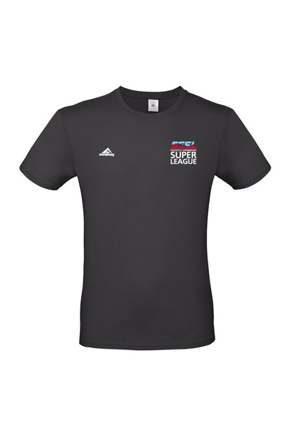 Schools Swimming Super League Adult Unisex SSSL Cotton Shirt - Crew Neck - Black image 0